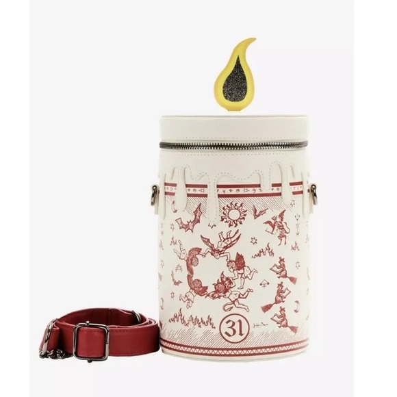 Disney Loungefly Hocus Pocus Black Flame Candle Crossbody Bag NWT - Picture 2 of 9